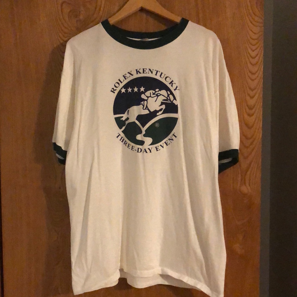 Retired Rolex Ky White With Green Ribbing Size Xl 100 Cotton TShirt New